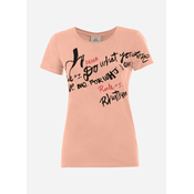 Deha GRAPHIC STRETCH T-SHIRT, ženska majica, oranžna B84111