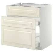 METOD / MAXIMERA Pod.ormaric sudop. i 3front/2fioke, bela/Bodbyn prljavobela, 80x60 cm