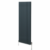 MONSTER Ovalni stebrični radiator in ventili - 1800 mm x 600 mm - antracitno siva, (21569792)