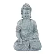 Northix Figura sedečega Bude 18 cm vodoodporna poliresin dekoracija