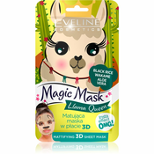 Eveline Cosmetics Magic Mask Lama Queen matirajoča maska za normalizacijo kože 3D