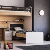 Hanah Home New Options Mm1.28.64.U1 krevet za decu, za dušek 90 × 200 cm, krem hrast