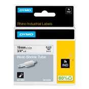 DYMO toplinski skupljajuća cijev 19 mm 4,64-8,70 bijela 18057