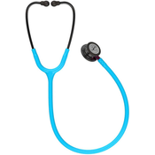 3M Littmann Classic III Stetoskop, Turquoise, Smoke Chestpiece, Pink Stem