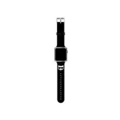Silikonski pašček za uro Karl Lagerfeld KLAWLSLCK za Apple Watch 42/44/45 mm - Choupettes Head črn