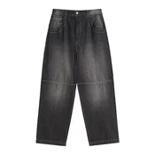 Bershka Kavbojke črn denim