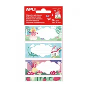 APLI APLI Mini nalepke šolske-princesa 81 x 36 mm za ročno pisanje, 9 kos, (21289124)