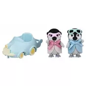 Sylvanian family Mladi pingvini dvojčki z avtomobilčkom
