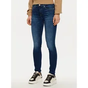 Tommy Hilfiger Jeans hlače WW0WW45010 Mornarsko modra Slim Fit