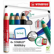 Set markera Stabilo Markdry 4 Dijelovi Pisana