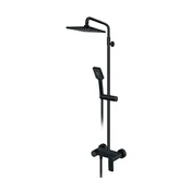 Rosan S.2 BLACK Baterija za tuš kadu sa usponskim tušem 210x210mm