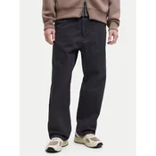 Jack & Jones Hlače iz tkanine Alex 12288528 Črna Baggy Fit
