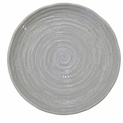 Jedilni krožnik WHITE SPIRAL, 28,5 cm, MIJ