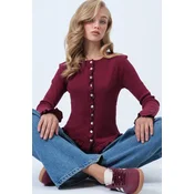 Trend Alacati Stili Ženska bluza Alc-X14533, Bordo