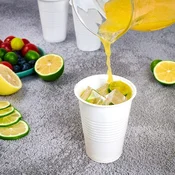 Plastični lončki za belo pijačo 200ml 100 kosov