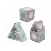 KINDERKRAFT select - Sestavljanka iz pene LUNO 30pcs siva/mint