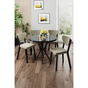 Hanah Home Trpezarijski set, 5 komada, Svetlozeleni