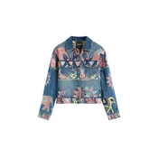 Desigual Prehodna jakna azur/moder denim/pastelno rumena/korala