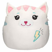 Mekký polštářek Ylvi Swoopies, Velký, Kočička s bleskem, s GITD efektem, 30 cm