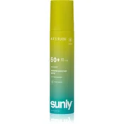 Attitude Sunly Mineral Sunscreen Spray SPF 50+ mineralno pršilo za sončenje brez dodanih dišav SPF 50+ 75 ml
