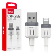 slomart AMiO USB-A - Lightning kabel, 3A, 100 cm