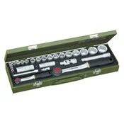 Proxxon 27-delni set nasadnih kljuceva sa 1/2 i 1/4 cegrtaljkama
