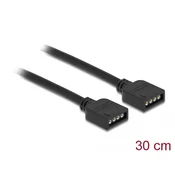 Delock RGB spojni kabel, 4-pinski, za 12 V RGB LED rasvjetu, duljine 30 cm