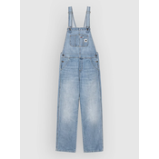 Carhartt WIP Bib Overall Straight Denim Dungarees blue burst washed