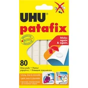 Gyurmaragasztó, 80 kockica/pakiranje, UHU Patafix 4026700391251