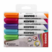 Kores bela tabla K-Marker komplet 6 kosov