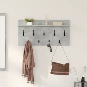 Vješalica za kapute na zidu Zidne Betonski sivi 80 x 40 x 12 cm