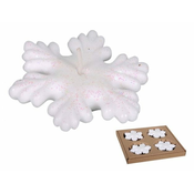 eoshop sveča FLAKE Božični plovec d7cm 4ks