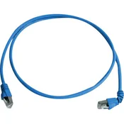 Telegärtner RJ45 omrežni priključni kabel CAT 6A S/FTP 2 m modre barve z zaščito pred gorenjem, brez halogena Telegärtner