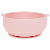 Silikonska zdjela KikkaBoo - Whale, Pink