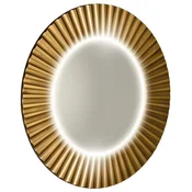 SAPHO PRIDE STRIP okroglo LED zrcalo v bronastem okvirju o90cm