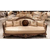 Casa Padrino luxury baroque living room sofa gold/brown/gold - Handmade baroque style sofa - Luxury living room furniture in baroque style - Baroque furniture - Noble & Magnificent