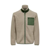 Only & Sons Jopa iz flisa ONSDALLAS temno bež / temno zelena