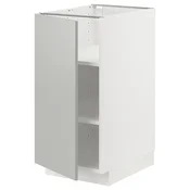METOD Podni element s policama, bela/Havstorp svetlosiva, 40x60 cm