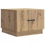 vidaXL Klubska miza Artisan hrast 49 x 50 x 37 cm Inženirski les