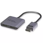 MicroConnect Hub razdelilnik DisplayPort - 2x DP