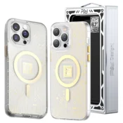 1 to 3 Kingxbar Ovitek Za Iphone 14 Plus Magnetni Ovitek Pqy Geek Serija Za Magsafe