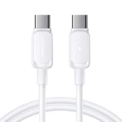 Joyroom Kabel za polnjenje in prenos podatkov USB-C, 60 W, 1,2 m – bel