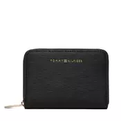Denarnica Tommy Hilfiger Th Modern Compact Za AW0AW18487 Črna