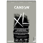 Rayher. Skicirka spirala XL Sand Grain A3 160 g sivi toni, 40 listna