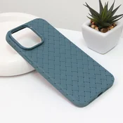TERACELL Torbica Weave case za iPhone 14 Pro Max 6.7 petrolej