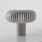 Kartell namizna svetilka Teresa, siva, O 50 cm, PMMA - Dnevna soba/jedilnica - Dizajn - sivo-rjava - Plastika