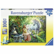 Ravensburger puzzle - Princeza sa jednorogom - 100 delova