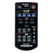 General SHARP RRMCGA200AWSA + TV control (mini TV) - remote control duplicate