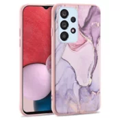 Onasi Silikonski ovitek Marmor za Samsung Galaxy A56 - roza
