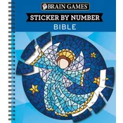 Brain Games - Sticker by Number: Bible (28 Images to Sticker)